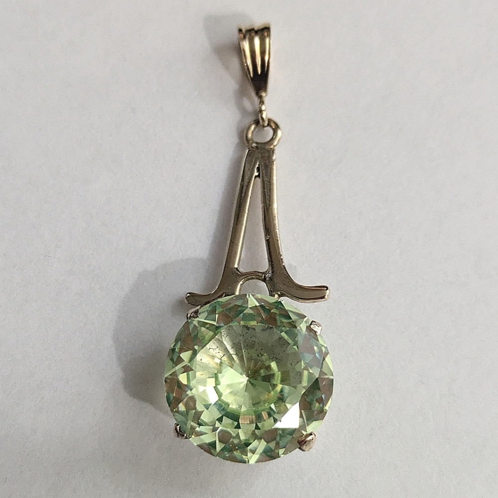 SOLD 14k Neon Spinel Pendant